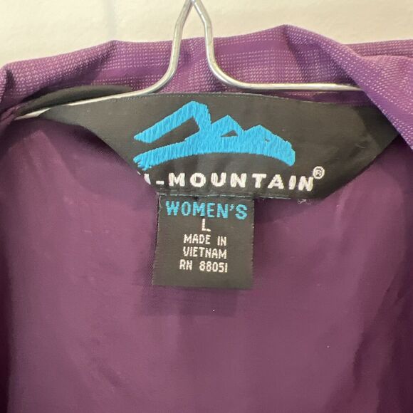Tri Mountain Lightweight Jacket Women's Size Large Purple Gray Plaid EUC - Picture 6 of 11